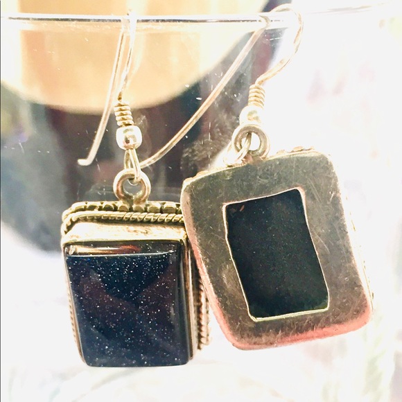 2003 TWILIGHT BLUE SOLADITE AMETHYST EARRINGS - Picture 2 of 3